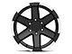 Rovos Wheels Danakil Matte Black with Machined Lip 6-Lug Wheel; 17x9; -6mm Offset (04-08 F-150)
