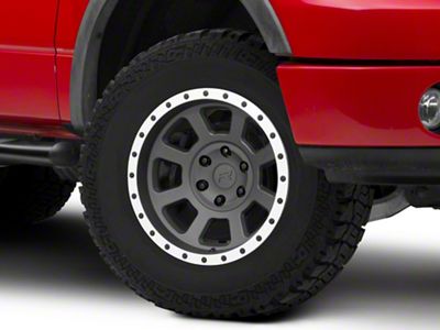 Rovos Wheels Kalahari Charcoal with Machined Lip 6-Lug Wheel; 17x9; -6mm Offset (04-08 F-150)