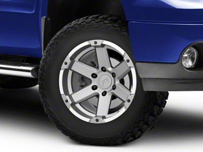 Rovos Wheels Danakil Charcoal with Machined Lip 6-Lug Wheel; 17x9; -6mm Offset (07-13 Sierra 1500)