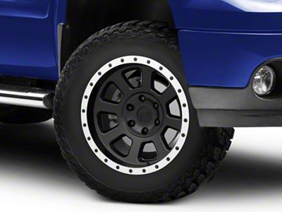 Rovos Wheels Kalahari Matte Black with Machined Lip 6-Lug Wheel; 18x9; -6mm Offset (07-13 Sierra 1500)