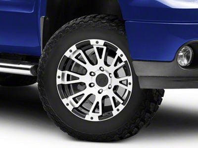 Rovos Wheels Karoo Gloss Black with Machined Lip 6-Lug Wheel; 18x9; 0mm Offset (07-13 Sierra 1500)