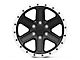 Rovos Wheels Tenere Matte Black with Machined Lip 6-Lug Wheel; 18x9; -9mm Offset (07-13 Sierra 1500)