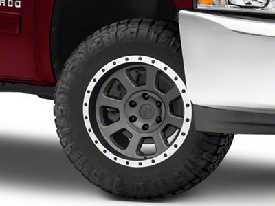 Rovos Wheels Kalahari Charcoal with Machined Lip 6-Lug Wheel; 18x9; -6mm Offset (07-13 Silverado 1500)