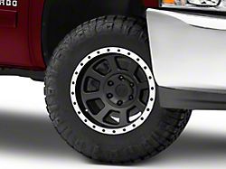 Rovos Wheels Kalahari Matte Black with Machined Lip 6-Lug Wheel; 17x9; -6mm Offset (07-13 Silverado 1500)