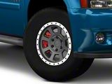 Rovos Wheels Kalahari Charcoal with Machined Lip 6-Lug Wheel; 17x9; -6mm Offset (07-14 Tahoe)