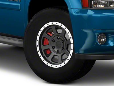 Rovos Wheels Kalahari Matte Black with Machined Lip 6-Lug Wheel; 18x9; -6mm Offset (07-14 Tahoe)