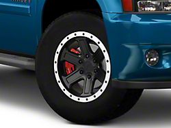 Rovos Wheels Tenere Matte Black with Machined Lip 6-Lug Wheel; 18x9; -9mm Offset (07-14 Tahoe)