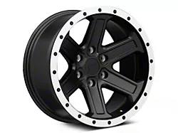 Rovos Wheels Tenere Matte Black with Machined Lip 6-Lug Wheel; 18x9; -9mm Offset (07-14 Tahoe)