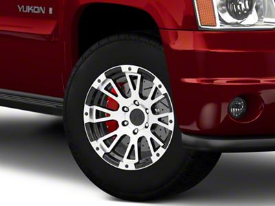 Rovos Wheels Karoo Gloss Black with Machined Lip 6-Lug Wheel; 18x9; 0mm Offset (07-14 Yukon)