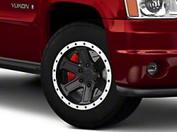 Rovos Wheels Tenere Matte Black with Machined Lip 6-Lug Wheel; 18x9; -9mm Offset (07-14 Yukon)