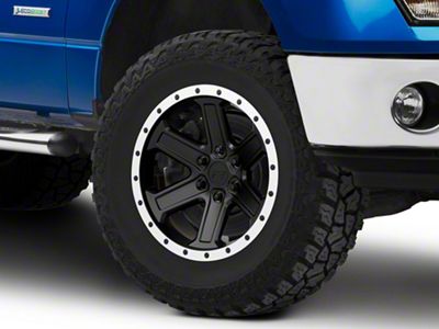 Rovos Wheels Tenere Matte Black with Machined Lip 6-Lug Wheel; 18x9; 0mm Offset (09-14 F-150)
