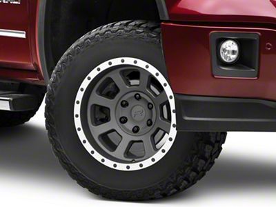 Rovos Wheels Kalahari Charcoal with Machined Lip 6-Lug Wheel; 17x9; -6mm Offset (14-18 Sierra 1500)