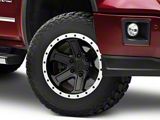 Rovos Wheels Tenere Matte Black with Machined Lip 6-Lug Wheel; 17x9; -15mm Offset (14-18 Sierra 1500)