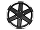 Rovos Wheels Danakil Matte Black with Machined Lip 6-Lug Wheel; 18x9; 0mm Offset (14-18 Silverado 1500)