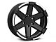 Rovos Wheels Danakil Matte Black with Machined Lip 6-Lug Wheel; 18x9; 0mm Offset (14-18 Silverado 1500)