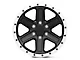 Rovos Wheels Tenere Matte Black with Machined Lip 6-Lug Wheel; 18x9; -9mm Offset (14-18 Silverado 1500)