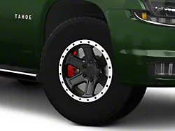 Rovos Wheels Tenere Matte Black with Machined Lip 6-Lug Wheel; 17x9; -15mm Offset (15-20 Tahoe)
