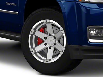 Rovos Wheels Danakil Charcoal with Machined Lip 6-Lug Wheel; 18x9; 0mm Offset (15-20 Yukon)