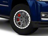Rovos Wheels Kalahari Charcoal with Machined Lip 6-Lug Wheel; 17x9; -6mm Offset (15-20 Yukon)