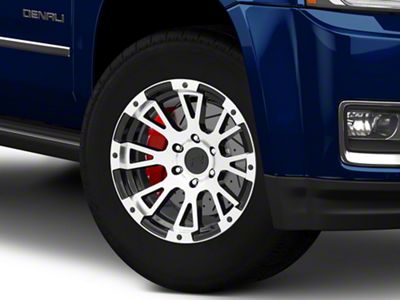 Rovos Wheels Karoo Gloss Black with Machined Lip 6-Lug Wheel; 18x9; 0mm Offset (15-20 Yukon)