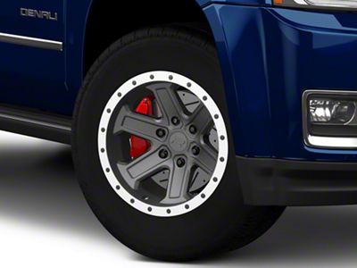 Rovos Wheels Tenere Charcoal with Machined Lip 6-Lug Wheel; 18x9; -9mm Offset (15-20 Yukon)