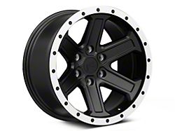 Rovos Wheels Tenere Matte Black with Machined Lip 6-Lug Wheel; 18x9; -9mm Offset (15-20 Yukon)