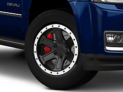 Rovos Wheels Tenere Matte Black with Machined Lip 6-Lug Wheel; 18x9; -9mm Offset (15-20 Yukon)