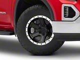 Rovos Wheels Tenere Matte Black with Machined Lip 6-Lug Wheel; 18x9; -9mm Offset (19-26 Sierra 1500)