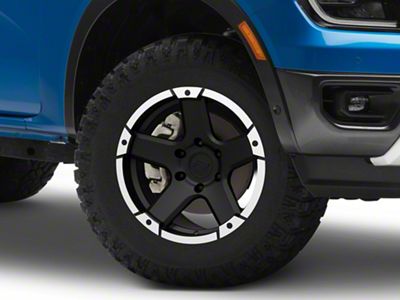 Rovos Wheels Danakil Satin Black 6-Lug Wheel; 17x8.5; 0mm Offset (24-25 Ranger)