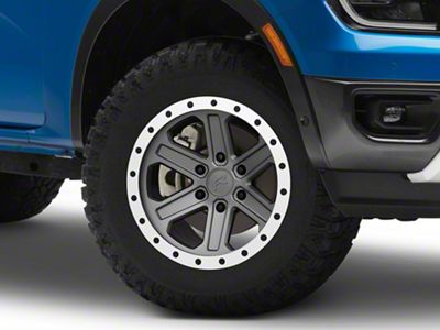 Rovos Wheels Tenere Charcoal 6-Lug Wheel; 17x8.5; 0mm Offset (24-25 Ranger)