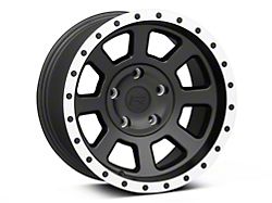 Rovos Wheels Kalahari Matte Black with Machined Lip 5-Lug Wheel; 17x9; -6mm Offset (94-01 RAM 1500)