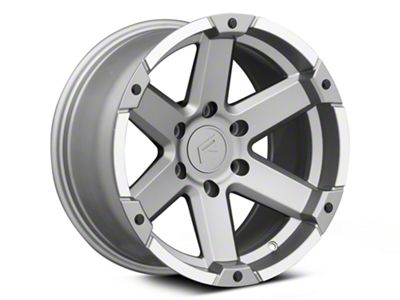 Rovos Wheels Danakil Charcoal with Machined Lip 6-Lug Wheel; 17x9; -6mm Offset (99-06 Sierra 1500)