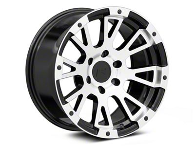 Rovos Wheels Karoo Gloss Black with Machined Lip 6-Lug Wheel; 18x9; 0mm Offset (99-06 Sierra 1500)