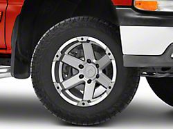 Rovos Wheels Danakil Charcoal with Machined Lip 6-Lug Wheel; 17x9; -6mm Offset (99-06 Silverado 1500)