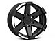 Rovos Wheels Danakil Matte Black with Machined Lip 6-Lug Wheel; 17x9; -6mm Offset (99-06 Silverado 1500)