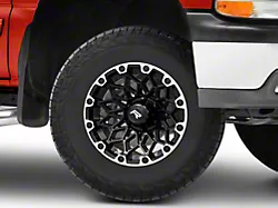 Rovos Wheels Guban Gloss Black Machined 6-Lug Wheel; 17x9; -6mm Offset (99-06 Silverado 1500)