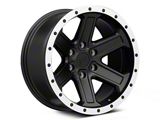 Rovos Wheels Tenere Matte Black with Machined Lip 6-Lug Wheel; 18x9; -9mm Offset (23-25 Canyon)