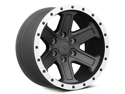 Rovos Wheels Tenere Charcoal with Machined Lip 6-Lug Wheel; 17x9; -15mm Offset (23-25 Colorado)