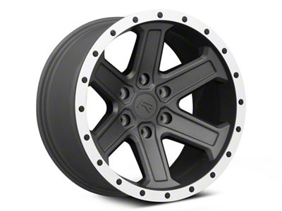 Rovos Wheels Tenere Charcoal with Machined Lip 6-Lug Wheel; 18x9; -9mm Offset (23-25 Colorado)