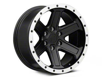 Rovos Wheels Tenere Matte Black with Machined Lip 6-Lug Wheel; 18x9; -9mm Offset (23-25 Colorado)