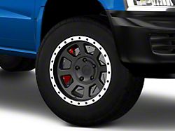 Rovos Wheels Kalahari Matte Black with Machined Lip 5-Lug Wheel; 17x9; -6mm Offset (05-11 Dakota)