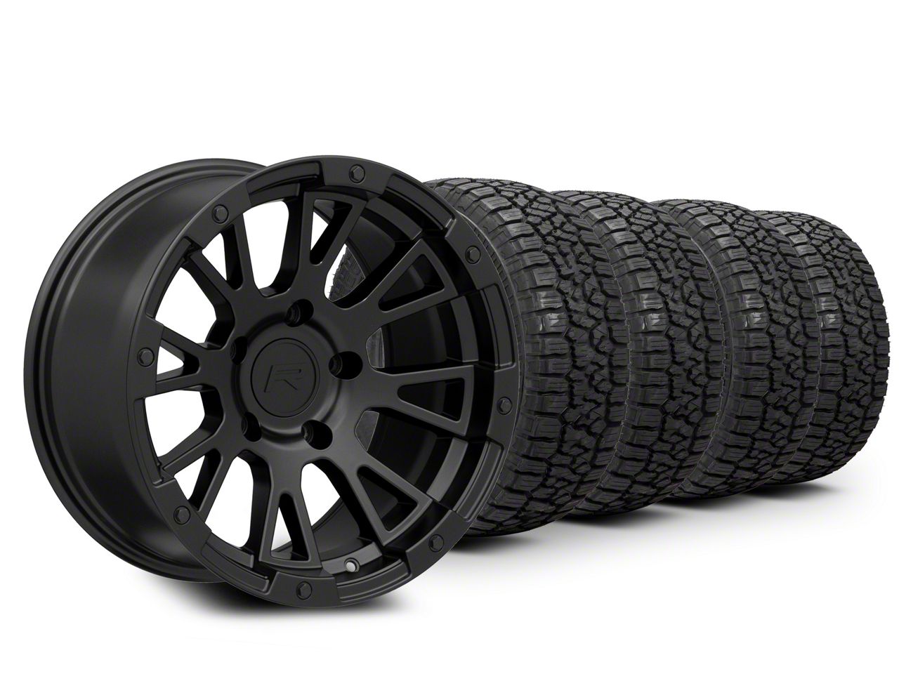 17×9 Rovos Wheels Karoo & 33in Kenda All-Terrain KLEVER A/T2 KR628 Tire Package (15-20 F-150)