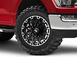 Rovos Wheels Guban Gloss Black Machined 6-Lug Wheel; 18x9; -6mm Offset (21-25 F-150)