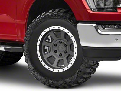 Rovos Wheels Kalahari Charcoal with Machined Lip 6-Lug Wheel; 17x9; -6mm Offset (04-23 F-150)