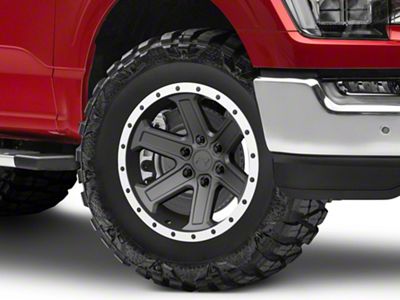 Rovos Wheels Tenere Charcoal with Machined Lip 6-Lug Wheel; 18x9; 0mm Offset (21-25 F-150)