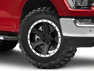Rovos Wheels Tenere Matte Black with Machined Lip 6-Lug Wheel; 18x9; 0mm Offset (21-23 F-150)