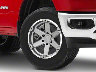 Rovos Wheels Danakil Charcoal with Machined Lip 6-Lug Wheel; 18x9; 0mm Offset (19-25 RAM 1500)