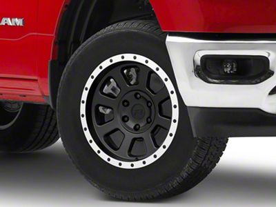 Rovos Wheels Kalahari Matte Black with Machined Lip 6-Lug Wheel; 18x9; -6mm Offset (19-25 RAM 1500)