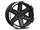 Rovos Wheels Danakil Matte Black with Machined Lip 6-Lug Wheel; 18x9; 0mm Offset (19-24 Sierra 1500)