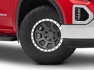 Rovos Wheels Kalahari Charcoal with Machined Lip 6-Lug Wheel; 17x9; -6mm Offset (19-25 Sierra 1500)